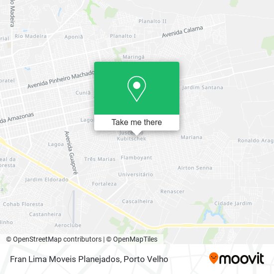 Mapa Fran Lima Moveis Planejados
