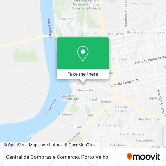 Central de Compras e Comercio map