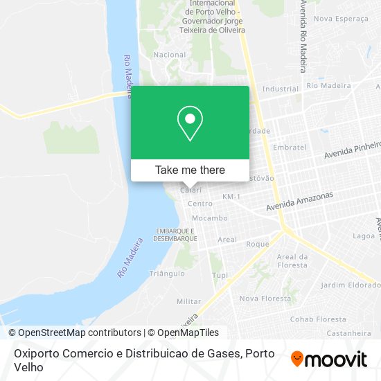 Oxiporto Comercio e Distribuicao de Gases map