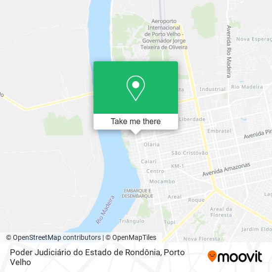 Mapa Poder Judiciário do Estado de Rondônia