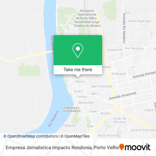 Empresa Jornalistica Impacto Rondonia map