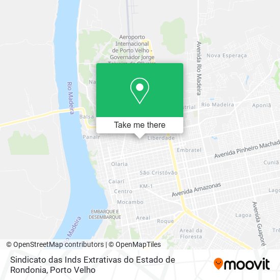 Sindicato das Inds Extrativas do Estado de Rondonia map