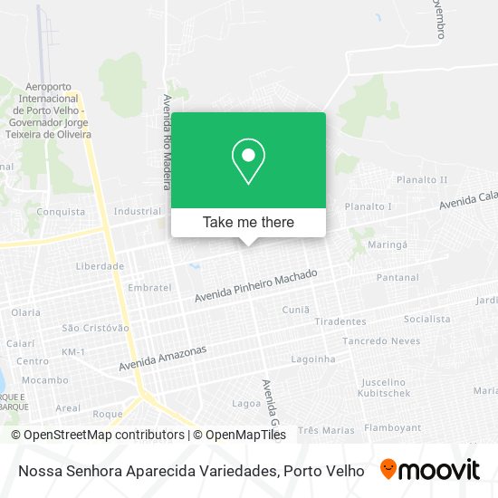 Mapa Nossa Senhora Aparecida Variedades