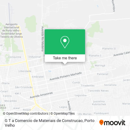 G T a Comercio de Materiais de Construcao map