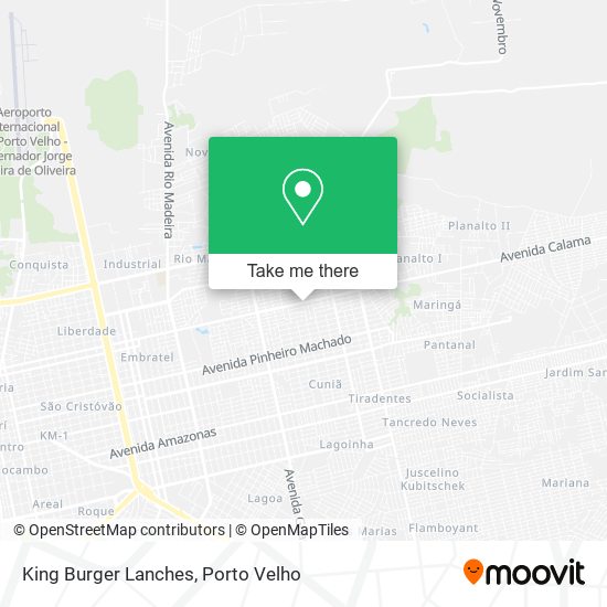 Mapa King Burger Lanches