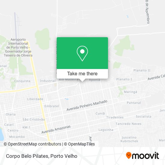 Corpo Belo Pilates map