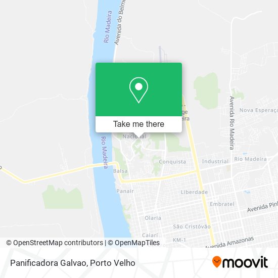 Panificadora Galvao map