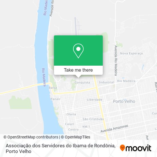 Associação dos Servidores do Ibama de Rondônia map