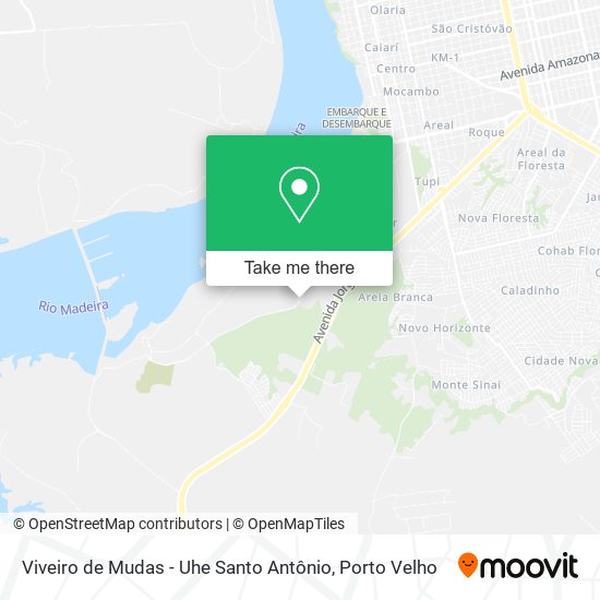 Mapa Viveiro de Mudas - Uhe Santo Antônio