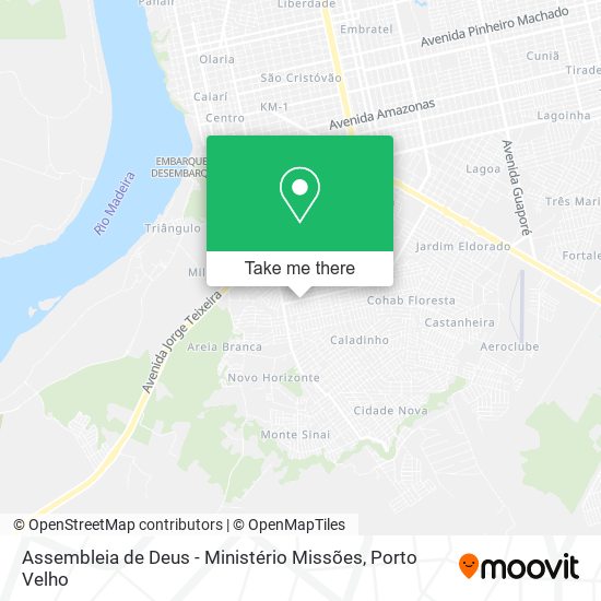 Assembleia de Deus - Ministério Missões map