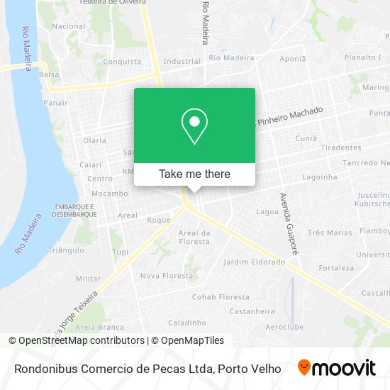 Mapa Rondonibus Comercio de Pecas Ltda