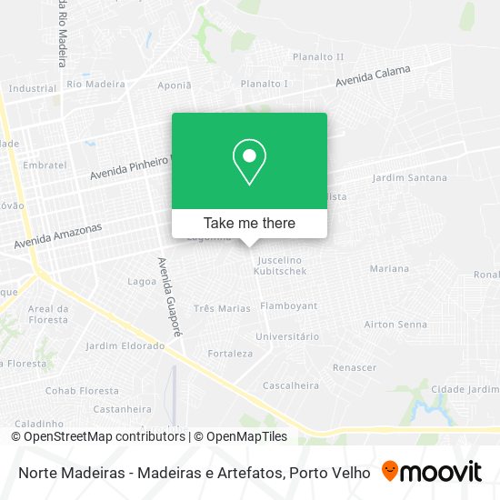 Norte Madeiras - Madeiras e Artefatos map