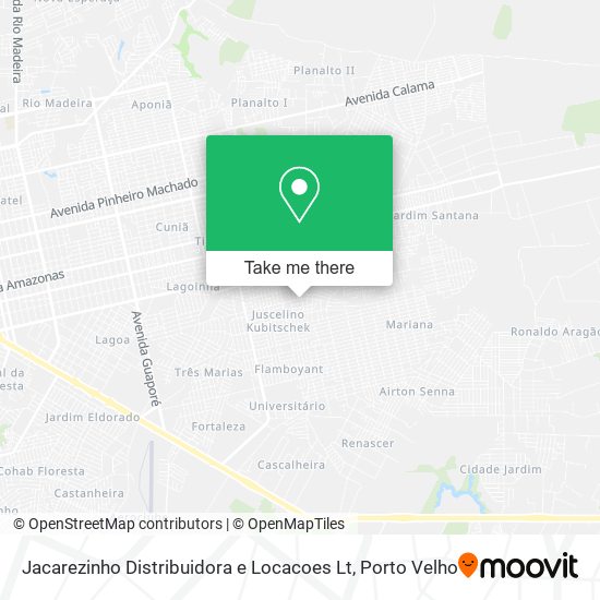 Jacarezinho Distribuidora e Locacoes Lt map