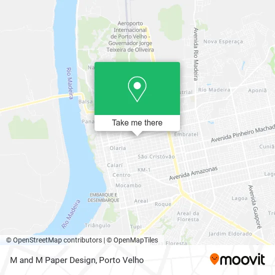 M and M Paper Design map