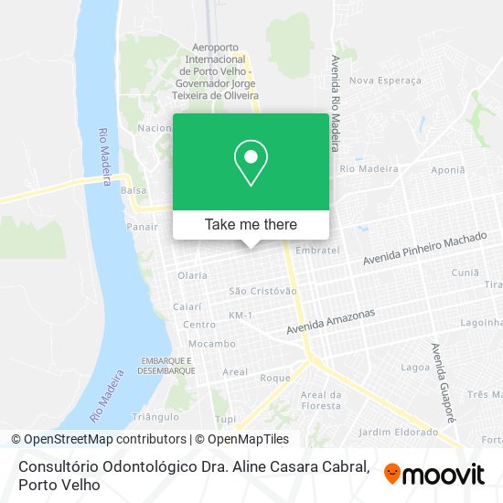 Mapa Consultório Odontológico Dra. Aline Casara Cabral