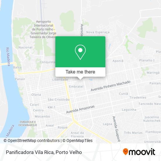 Panificadora Vila Rica map