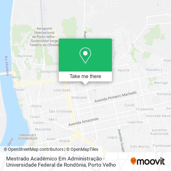 Mestrado Acadêmico Em Administração - Universidade Federal de Rondônia map