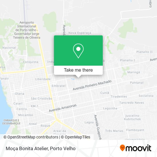 Moça Bonita Atelier map