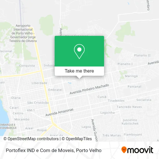 Portoflex IND e Com de Moveis map