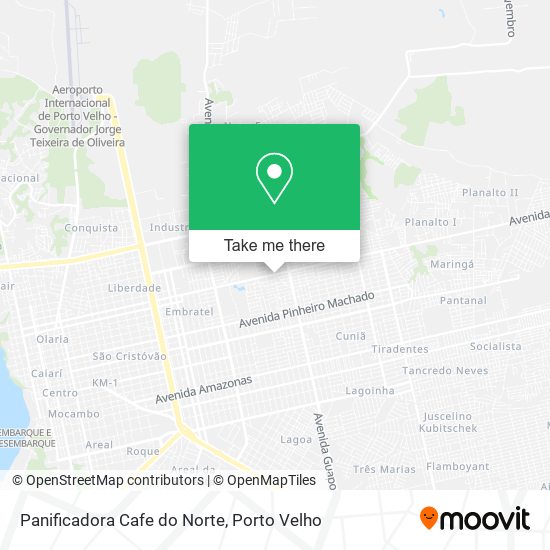 Mapa Panificadora Cafe do Norte