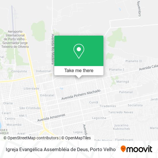 Mapa Igreja Evangélica Assembléia de Deus