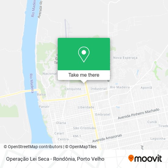 Operação Lei Seca - Rondônia map