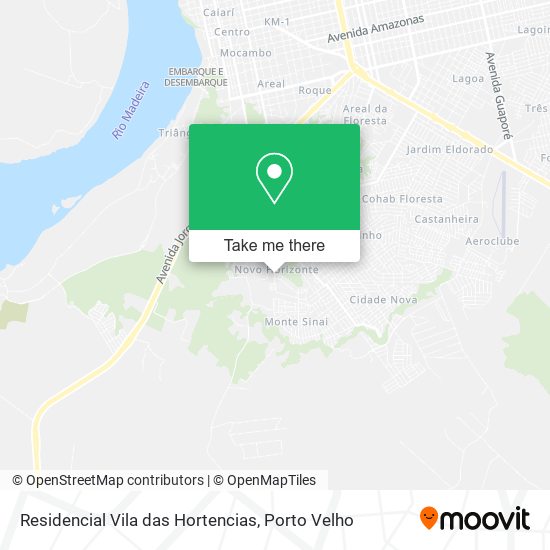 Mapa Residencial Vila das Hortencias