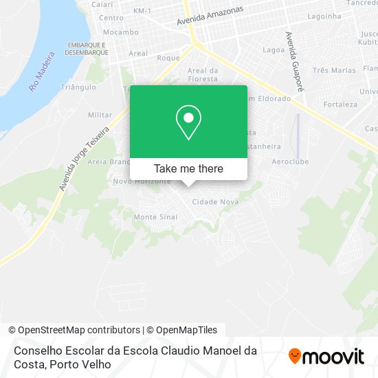 Conselho Escolar da Escola Claudio Manoel da Costa map