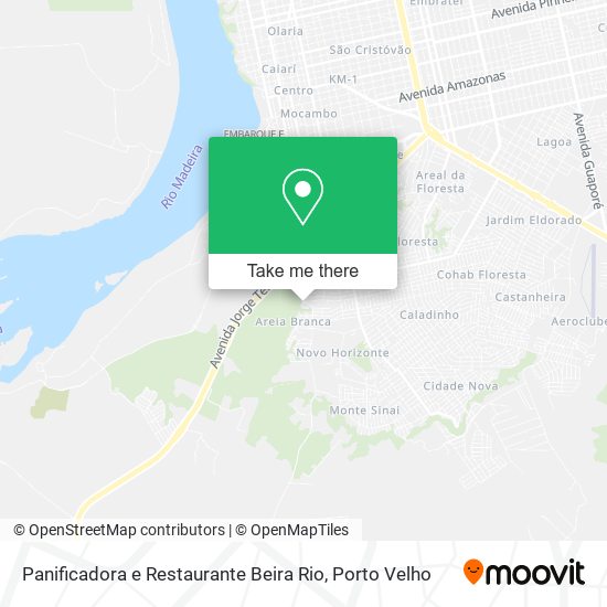 Mapa Panificadora e Restaurante Beira Rio