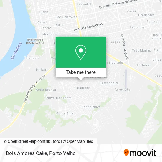 Dois Amores Cake map