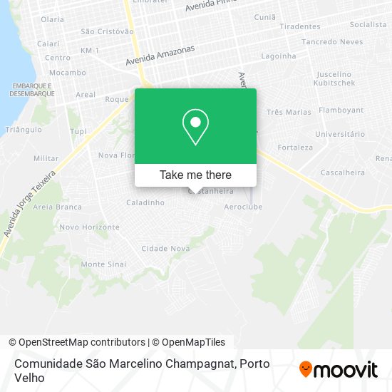 Mapa Comunidade São Marcelino Champagnat