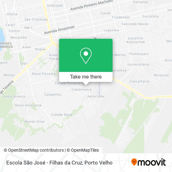 Mapa Escola São José - Filhas da Cruz