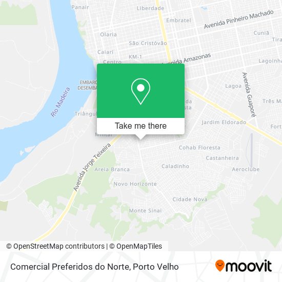 Mapa Comercial Preferidos do Norte