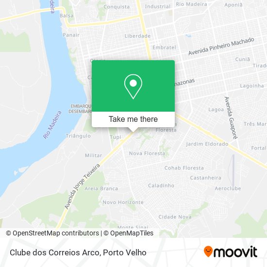 Clube dos Correios Arco map
