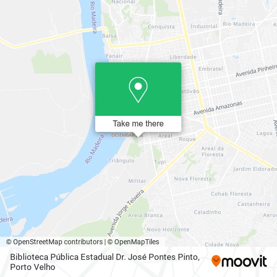 Biblioteca Pública Estadual Dr. José Pontes Pinto map