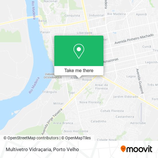 Multivetro Vidraçaria map