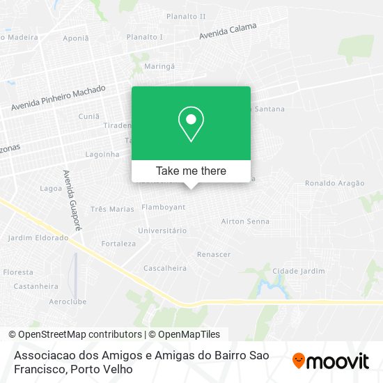 Mapa Associacao dos Amigos e Amigas do Bairro Sao Francisco