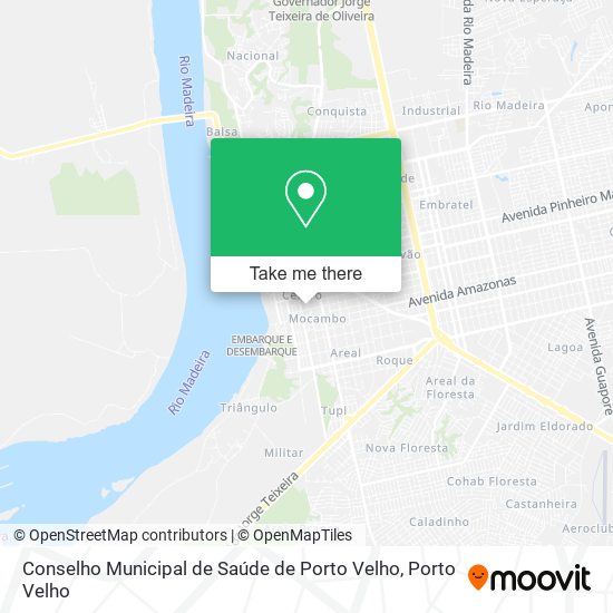 Conselho Municipal de Saúde de Porto Velho map