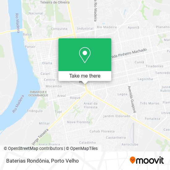 Baterias Rondônia map