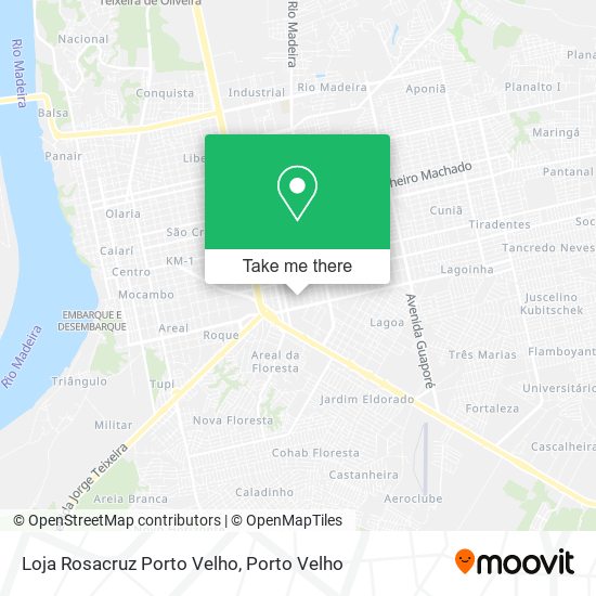 Mapa Loja Rosacruz Porto Velho