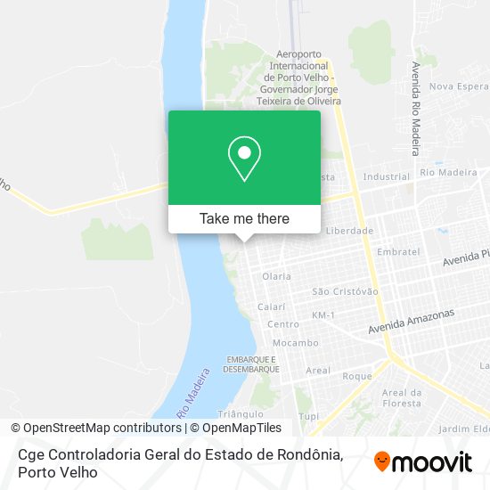 Cge Controladoria Geral do Estado de Rondônia map