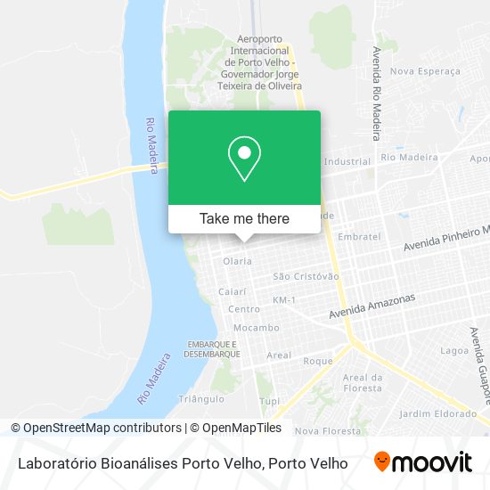 Laboratório Bioanálises Porto Velho map