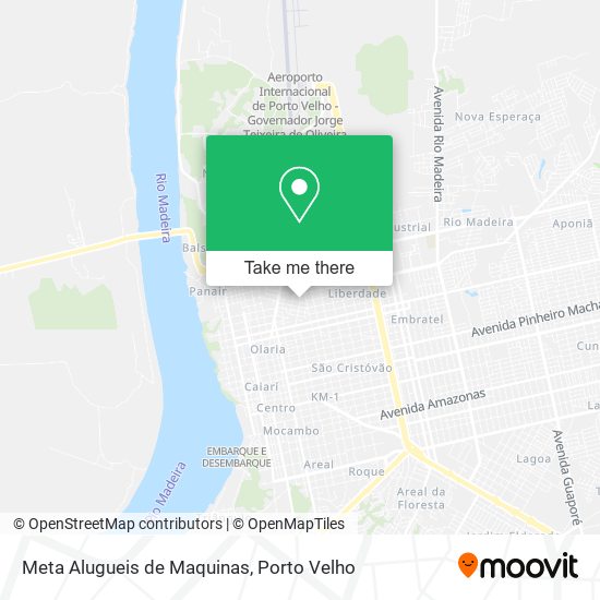Meta Alugueis de Maquinas map