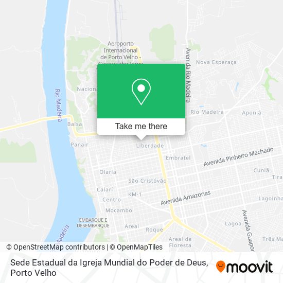 Sede Estadual da Igreja Mundial do Poder de Deus map