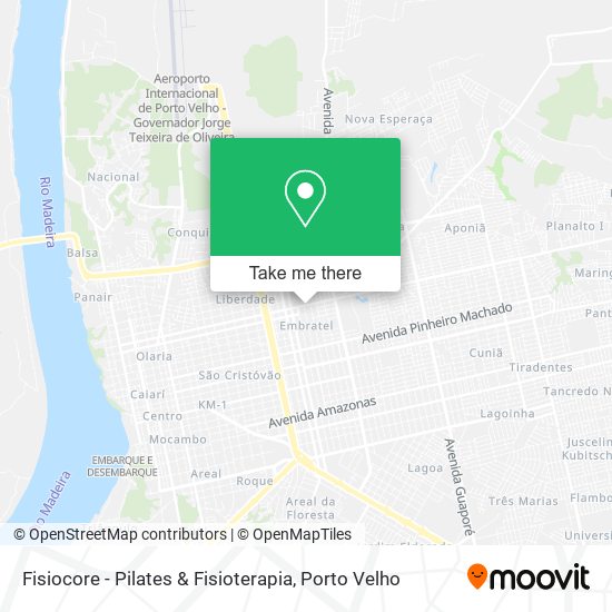 Mapa Fisiocore - Pilates & Fisioterapia