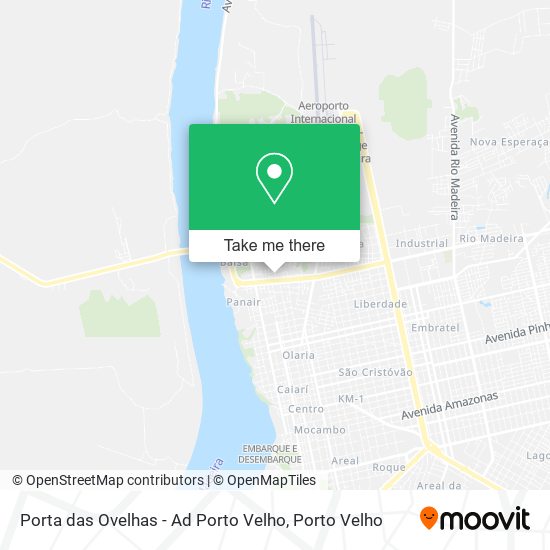 Porta das Ovelhas - Ad Porto Velho map