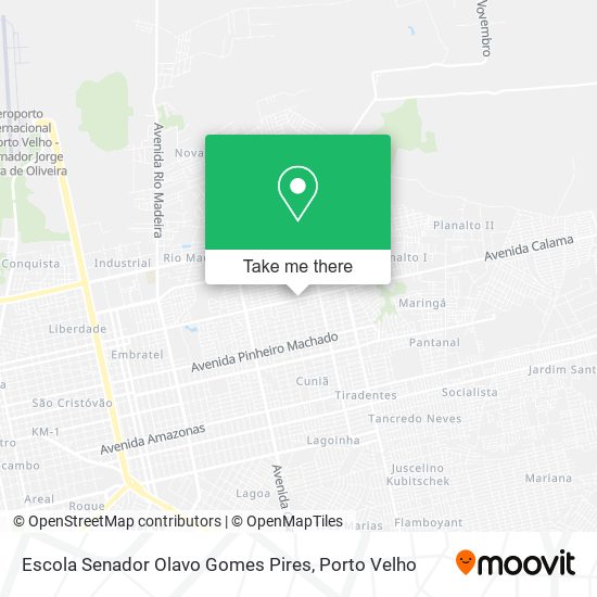 Mapa Escola Senador Olavo Gomes Pires