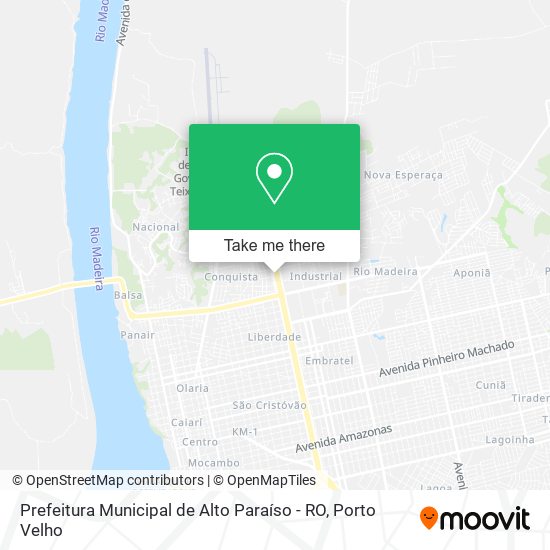 Mapa Prefeitura Municipal de Alto Paraíso - RO