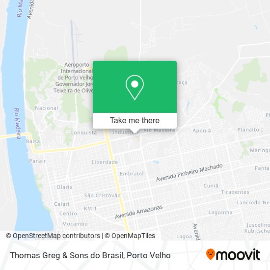 Thomas Greg & Sons do Brasil map