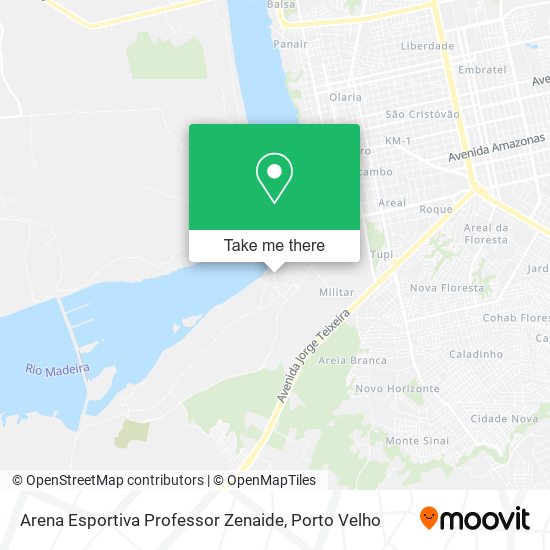 Arena Esportiva Professor Zenaide map